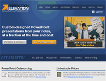 Tablet Screenshot of presentationelevation.com